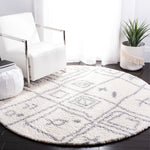 Safavieh Parma Shag 583 Rug, PMA583 - Cream / Grey