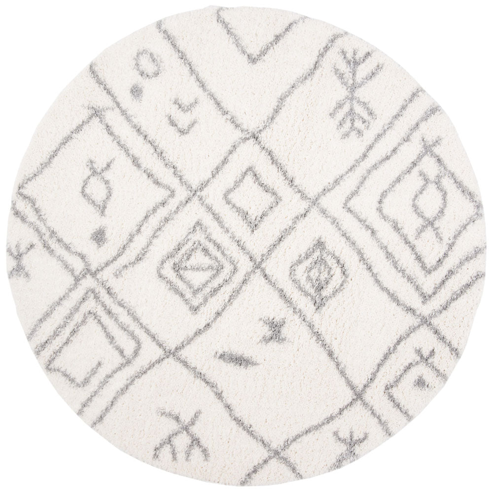 Safavieh Parma Shag 583 Rug, PMA583 - Cream / Grey