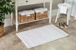 Safavieh Pencil Stripe Bathmat 621 Rug, PMB621 (Set of 2) - White