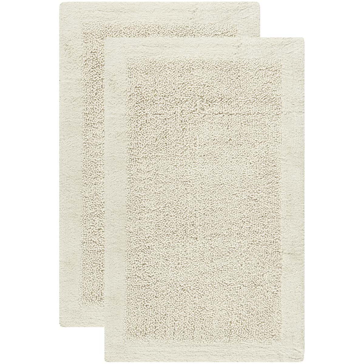 Safavieh Shadow Plush Bathmat 623 Rug, PMB623 (Set of 2) - Natural