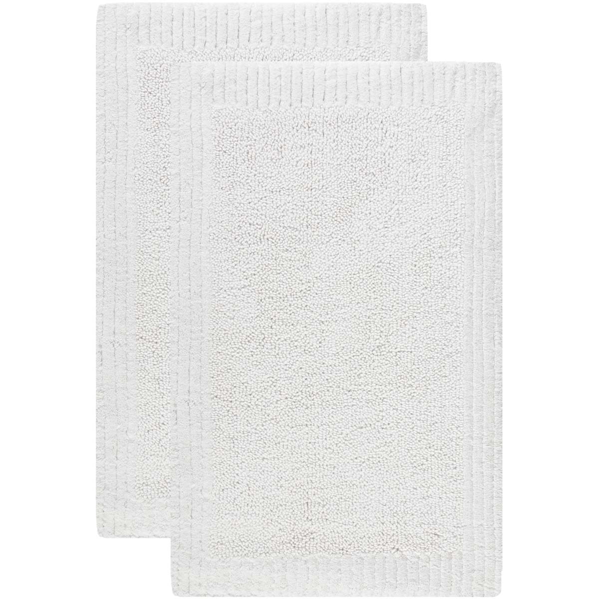 Safavieh Resort Plush Bathmat 633 Rug, PMB633 (Set of 2) - White