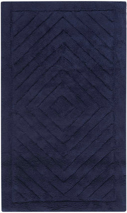 Safavieh Marquis Diamond Bathmat 635 Rug, PMB635 (Set of 2) - Navy