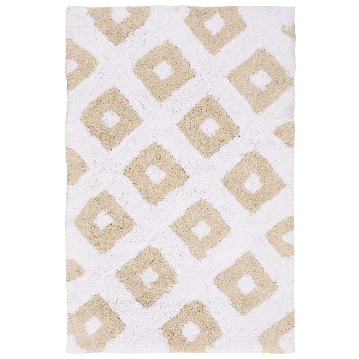 Safavieh Diamond Tufted Bathmat 726 Rug, PMB726 (Set of 2) - Key Lime