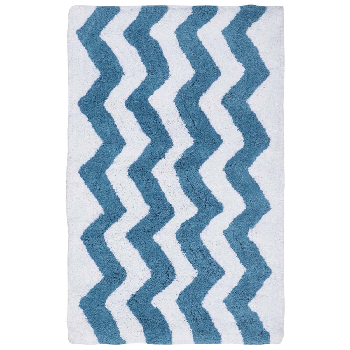 Safavieh Chevron Tufted Bathmat 727 Rug, PMB727 (Set of 2) - Saffron