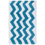 Safavieh Chevron Tufted Bathmat 727 Rug, PMB727 (Set of 2) - Saffron