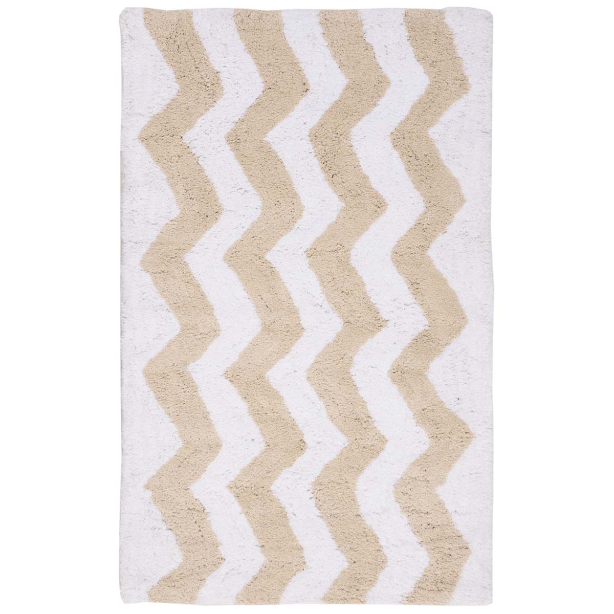 Safavieh Chevron Tufted Bathmat 727 Rug, PMB727 (Set of 2) - Key Lime