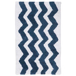 Safavieh Chevron Tufted Bathmat 727 Rug, PMB727 (Set of 2) - Pearl Grey