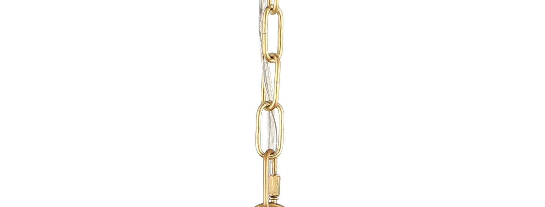 Safavieh Ryoa 12.25 Inch Extendable Pendant , PND4191 - Natural / Gold