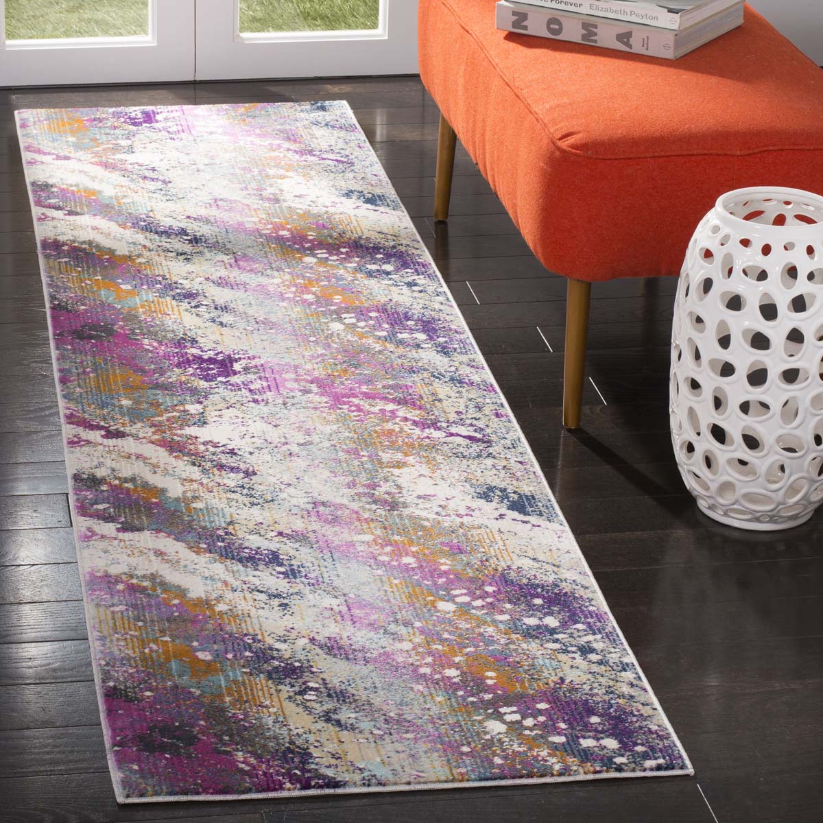 Safavieh Radiance 111 Rug, RAD111 - Cream / Magenta