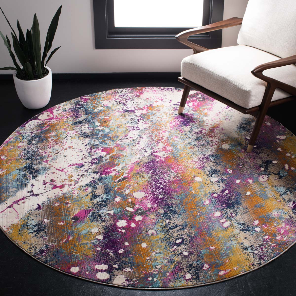 Safavieh Radiance 111 Rug, RAD111 - Cream / Magenta