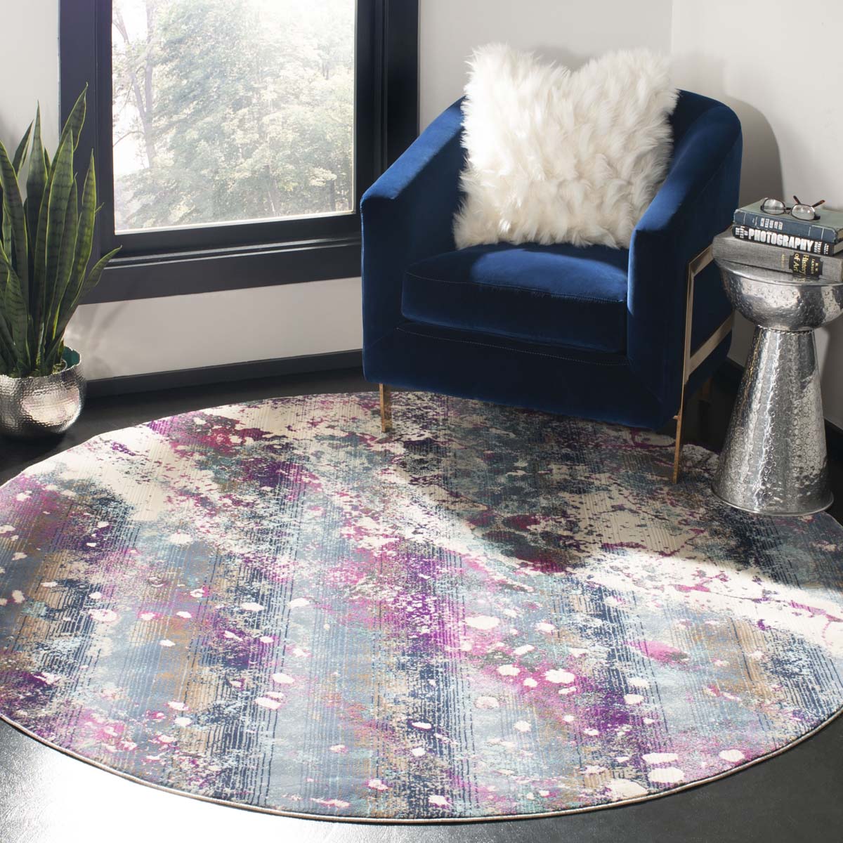 Safavieh Radiance 111 Rug, RAD111 - Teal / Magenta