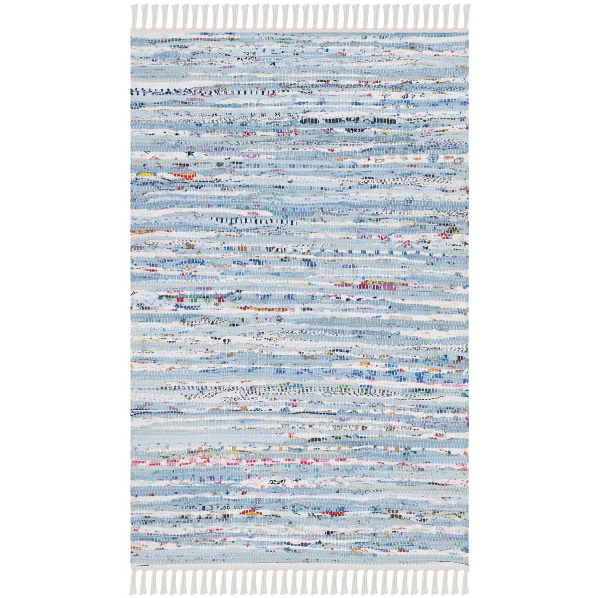 Safavieh Rag 125 Rug, RAR125 - Light Blue / Multi