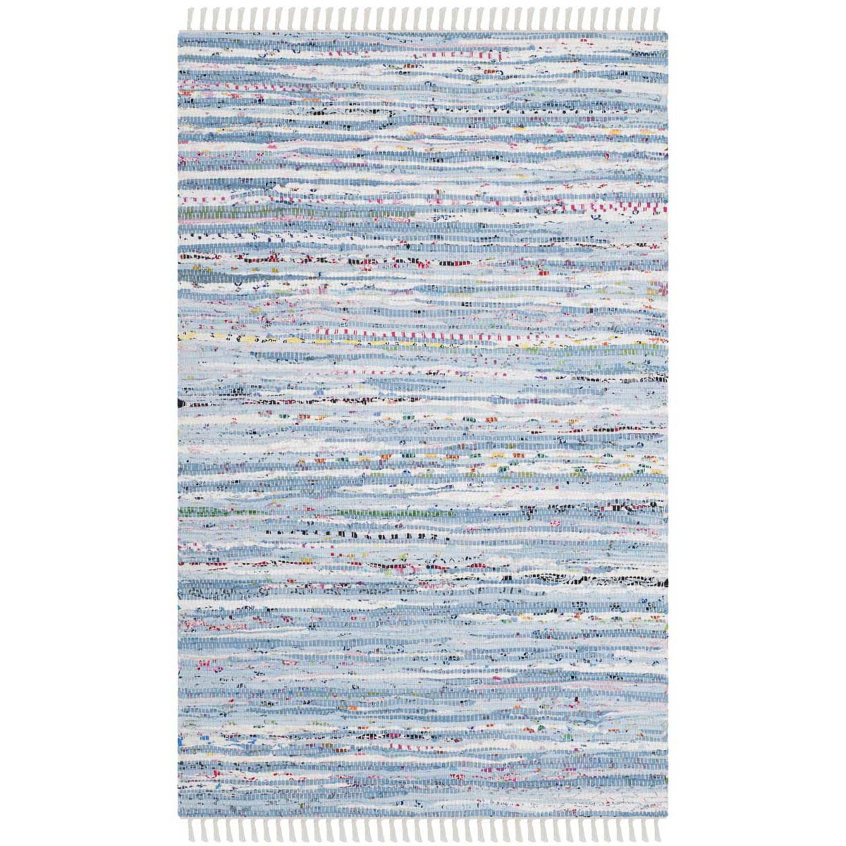 Safavieh Rag 125 Rug, RAR125 - Light Blue / Multi