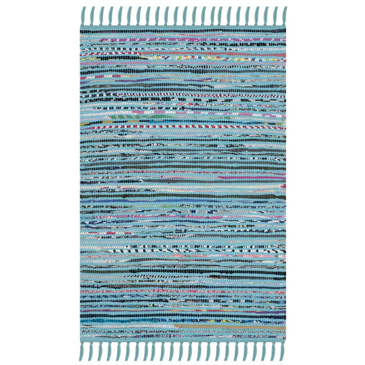 Safavieh Rag 125 Rug, RAR125 - Turquoise / Multi