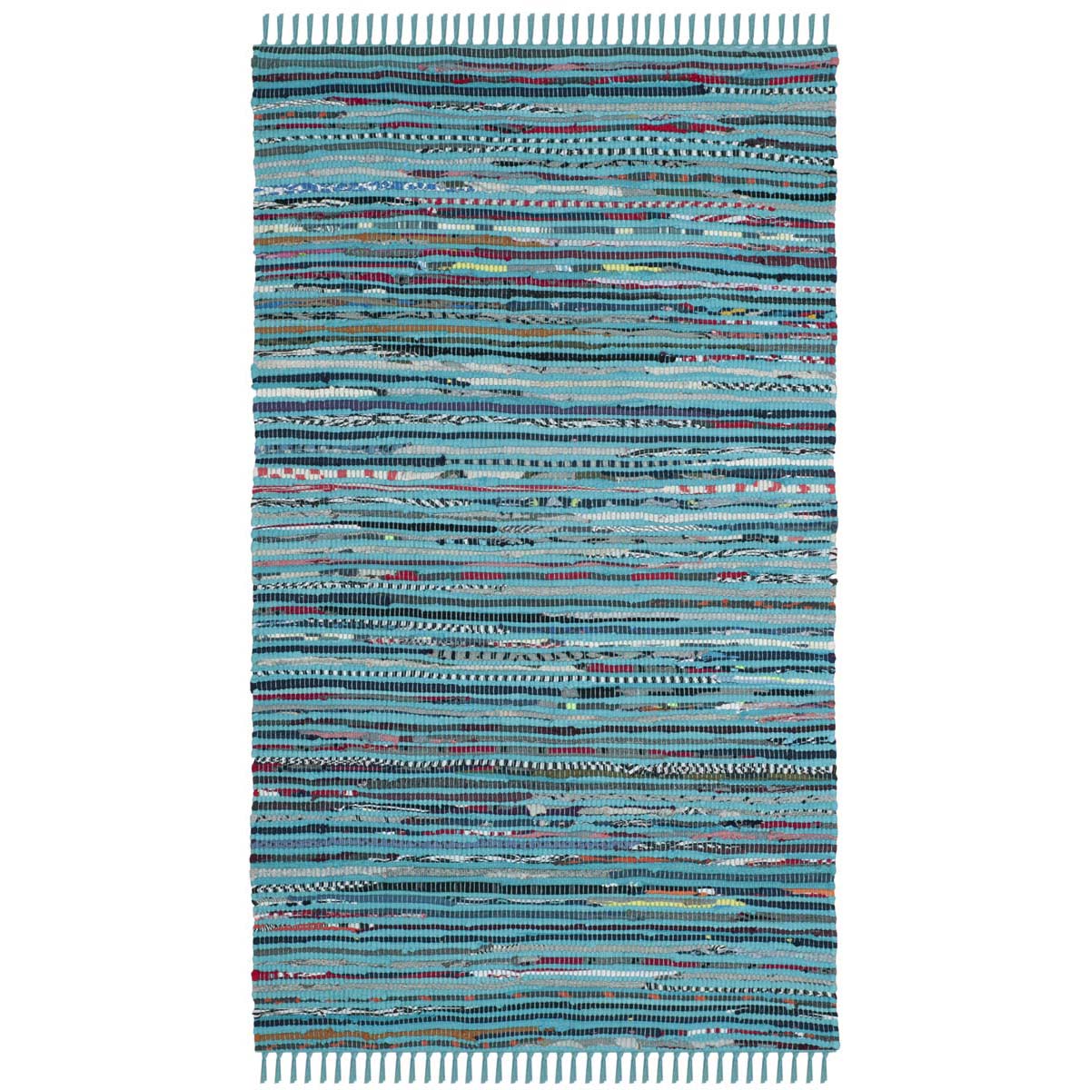 Safavieh Rag 125 Rug, RAR125 - Turquoise / Multi