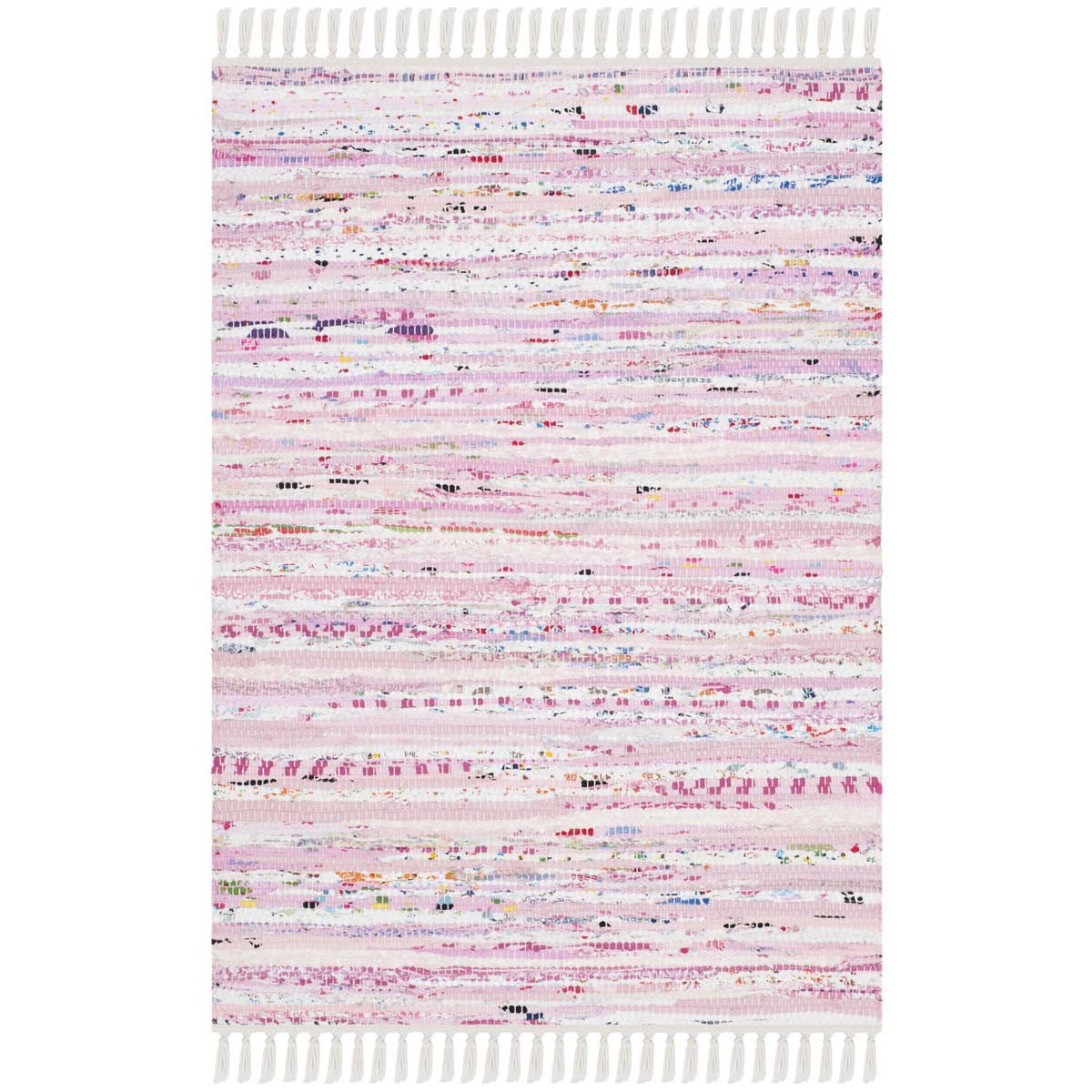 Safavieh Rag 125 Rug, RAR125 - Light Pink / Multi