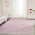 Safavieh Rag 125 Rug, RAR125 - Light Pink / Multi