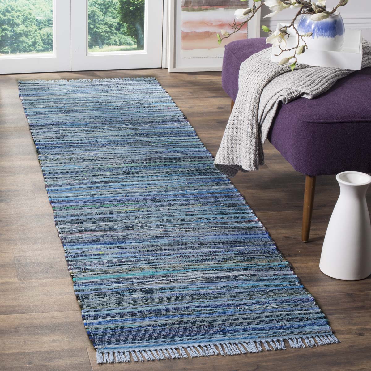 Safavieh Rag 127 Rug, RAR127 - Blue / Multi