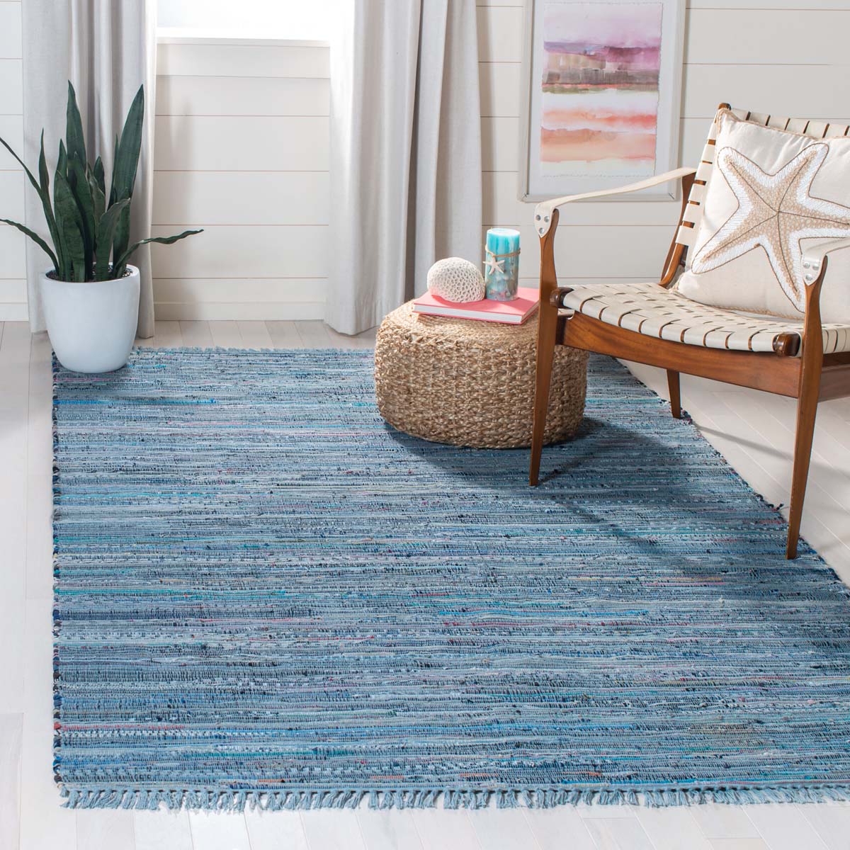 Safavieh Rag 127 Rug, RAR127 - Blue / Multi