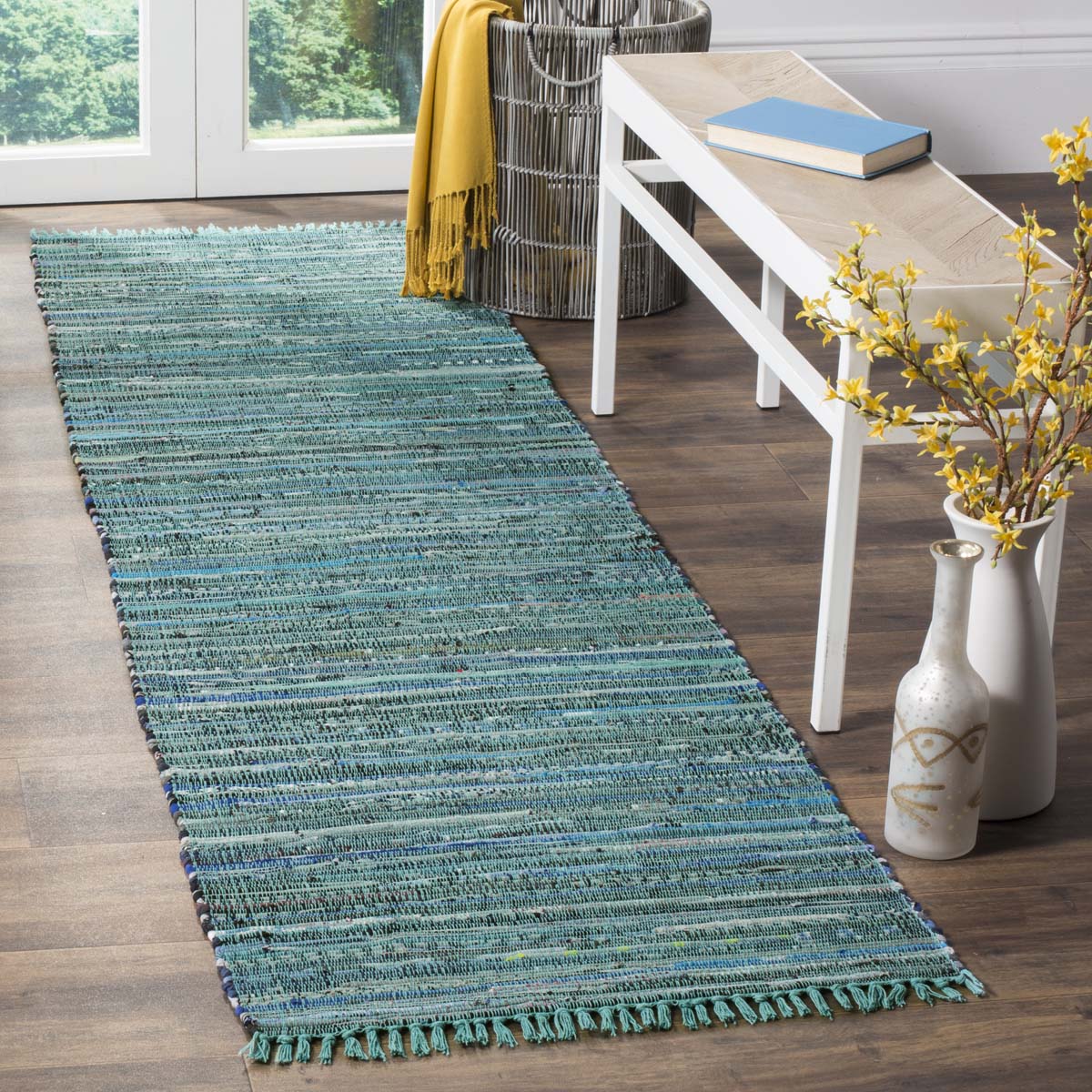 Safavieh Rag 127 Rug, RAR127 - Turquoise / Multi