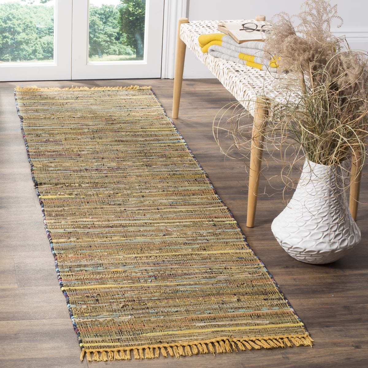 Safavieh Rag 127 Rug, RAR127 - Yellow / Multi