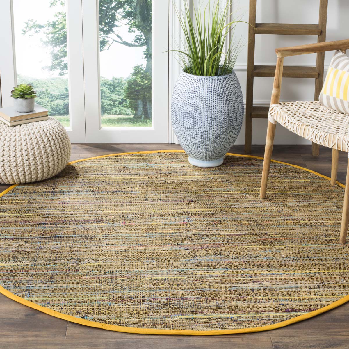 Safavieh Rag 127 Rug, RAR127 - Yellow / Multi