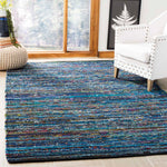 Safavieh Rag 250 Rug, RAR250 - Turquoise / Black