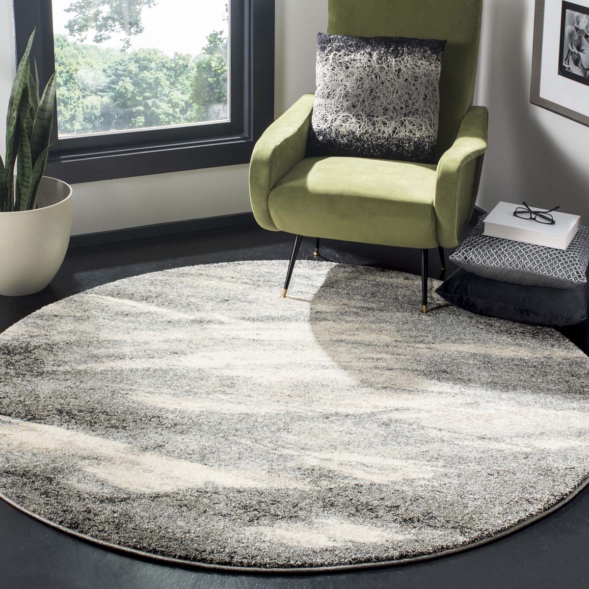 Safavieh Retro 289 Rug, RET289 - Grey / Ivory