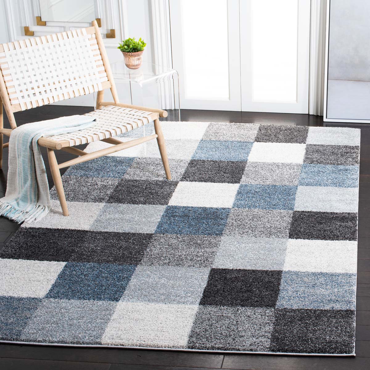 Safavieh Retro 558 Rug, RET558 - Grey / Blue