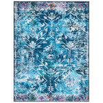 Safavieh Riviera Machine Washable 117 Rug, RIV117 - Navy / Light Blue