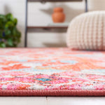 Safavieh Riviera Machine Washable 117 Rug, RIV117 - Orange / Light Blue