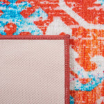 Safavieh Riviera Machine Washable 117 Rug, RIV117 - Orange / Light Blue