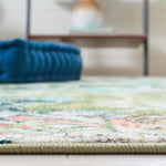 Safavieh Riviera Machine Washable 117 Rug, RIV117 - Green / Light Blue