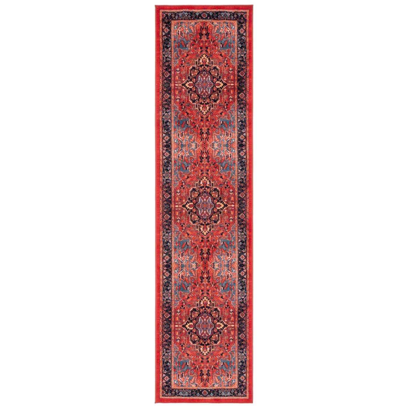 Safavieh Riviera Machine Washable 138 Rug, RIV138 - Red / Blue