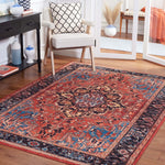 Safavieh Riviera Machine Washable 138 Rug, RIV138 - Red / Blue