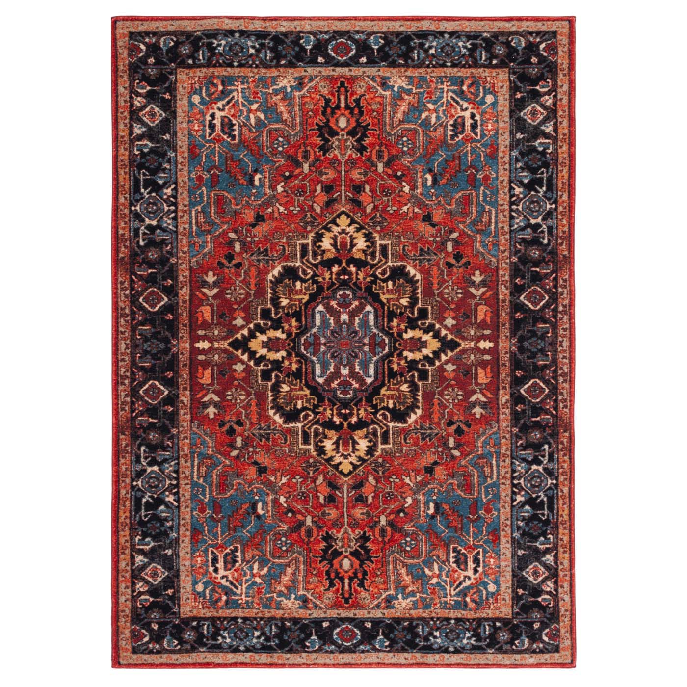 Safavieh Riviera Machine Washable 138 Rug, RIV138 - Red / Blue