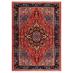 Safavieh Riviera Machine Washable 138 Rug, RIV138 - Red / Blue