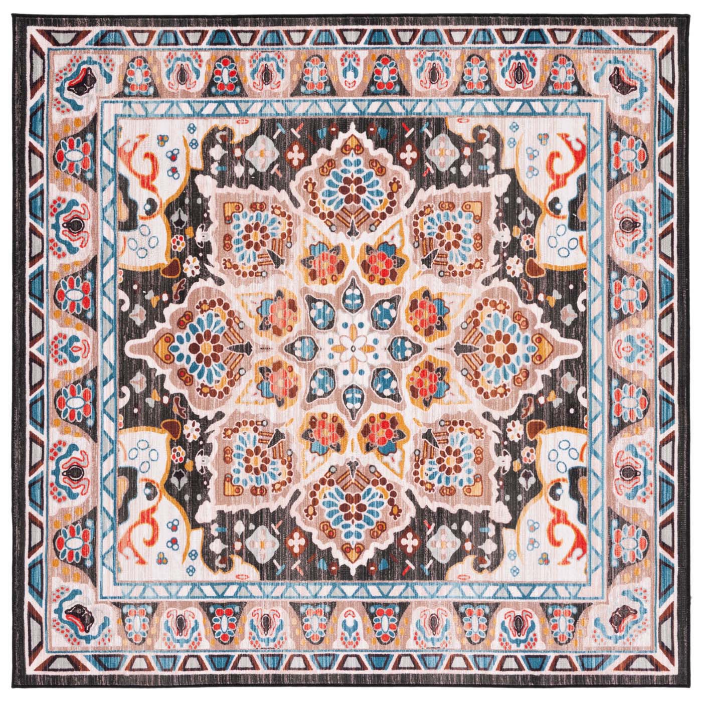 Safavieh Riviera Machine Washable 155 Rug, RIV155 - Beige / Charcoal