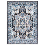 Safavieh Riviera Machine Washable 155 Rug, RIV155 - Grey / Light Blue