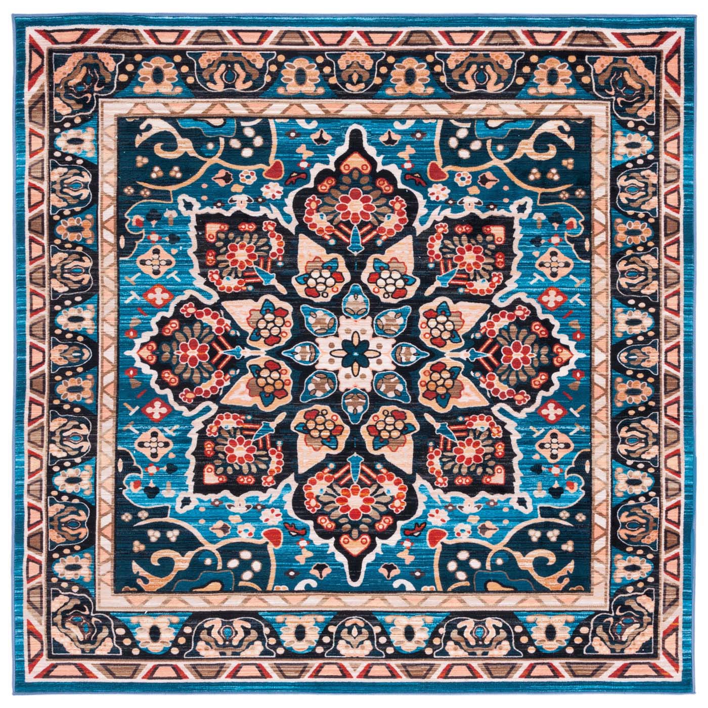 Safavieh Riviera Machine Washable 155 Rug, RIV155 - Blue / Black