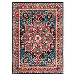 Safavieh Riviera Machine Washable 155 Rug, RIV155 - Red / Navy