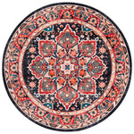 Safavieh Riviera Machine Washable 155 Rug, RIV155 - Red / Navy