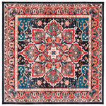 Safavieh Riviera Machine Washable 155 Rug, RIV155 - Red / Navy