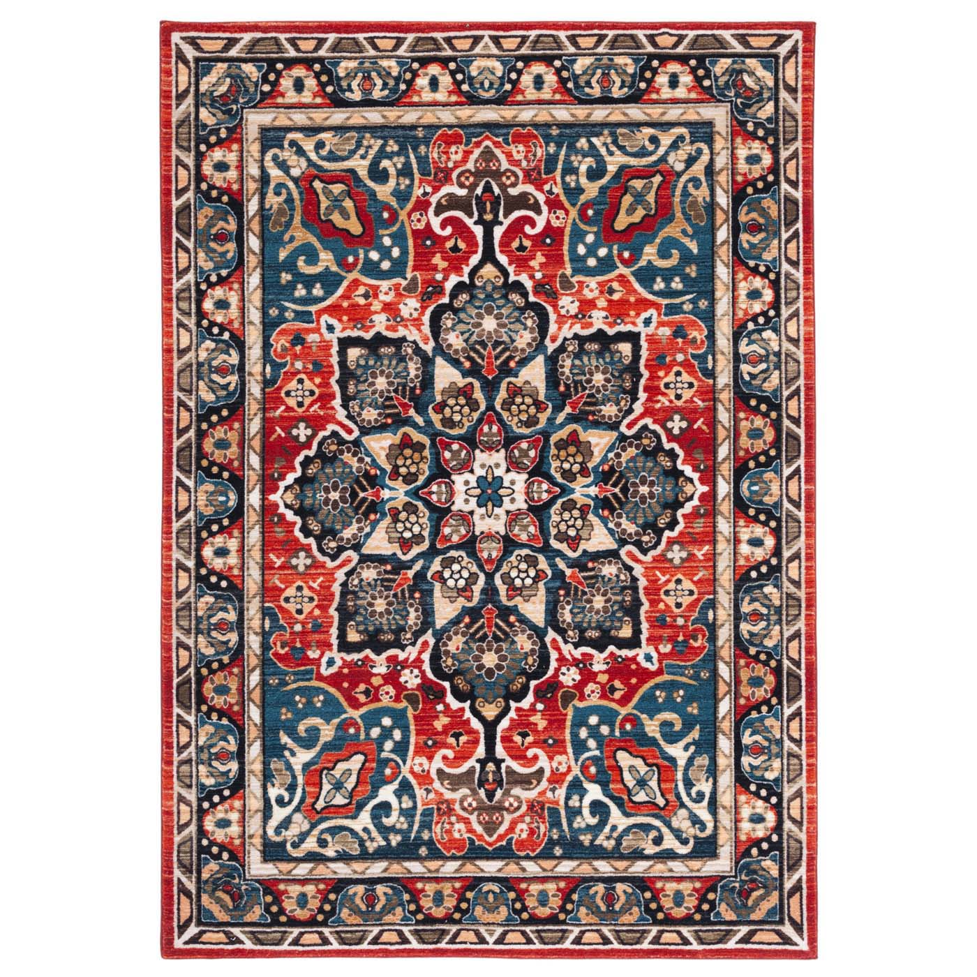 Safavieh Riviera Machine Washable 155 Rug, RIV155 - Black / Red