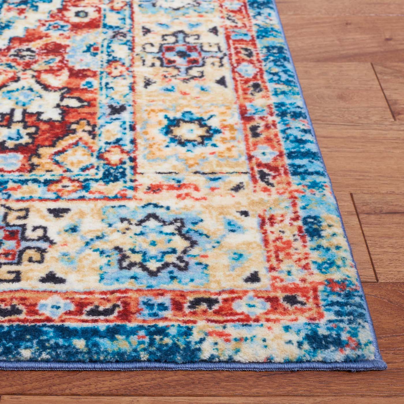 Safavieh Riviera Machine Washable 157 Rug, RIV157 - Blue / Gold