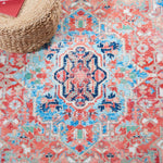 Safavieh Riviera Machine Washable 182 Rug, RIV182 - Light Blue / Red