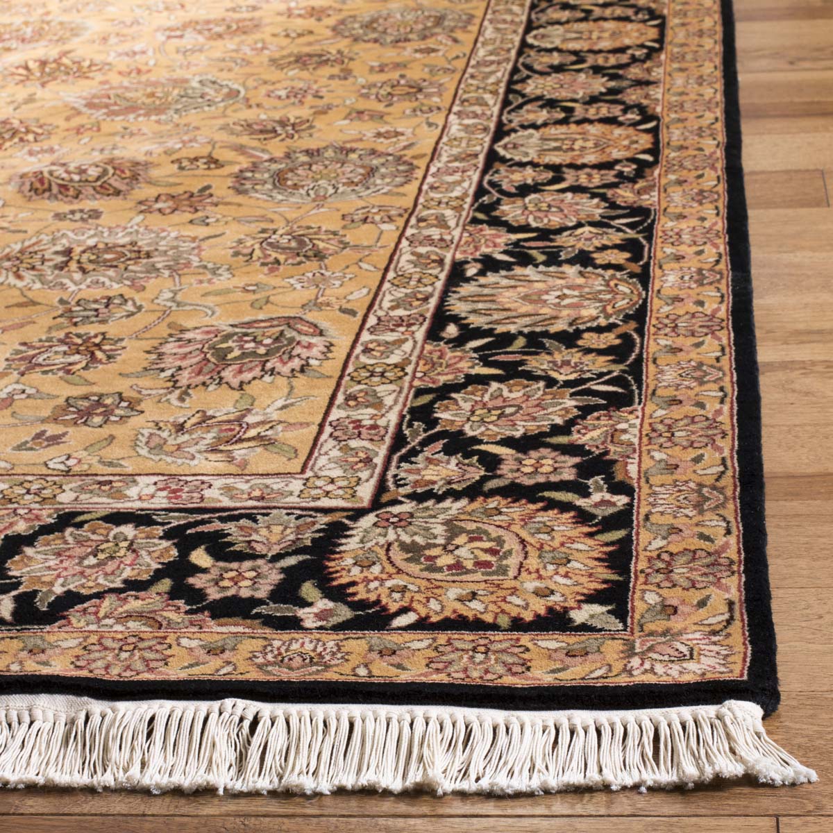 Safavieh Royal Kerman 3A- Rug, RK23A- - Light Gold / Black