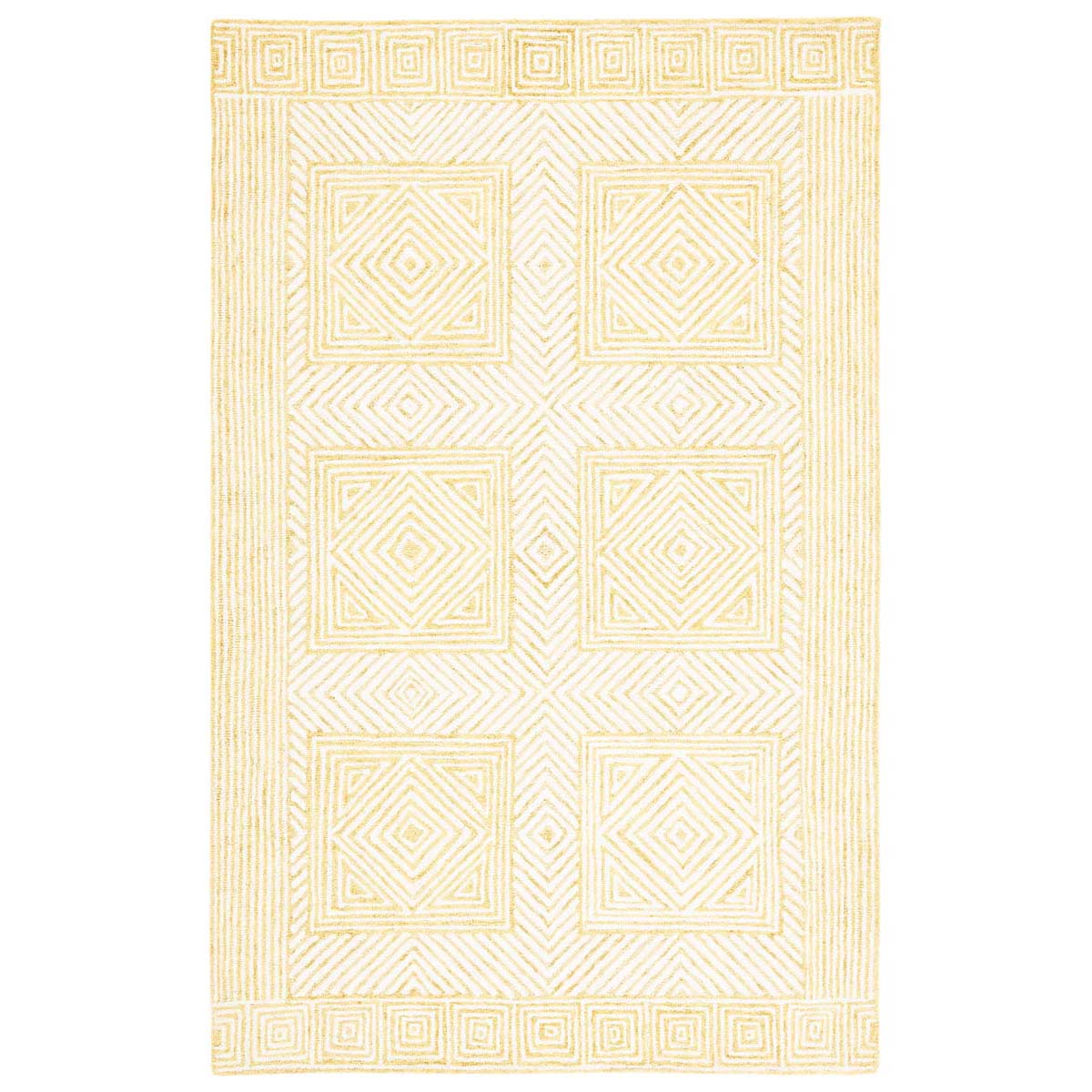 Safavieh Roslyn 352 Rug, ROS352 - Yellow / Ivory