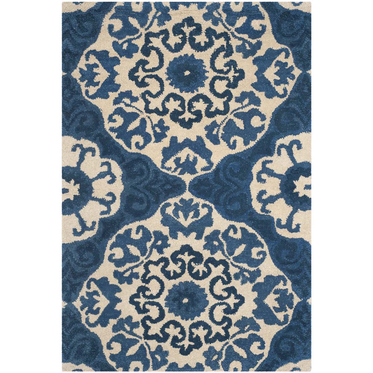 Safavieh Roslyn 525 Rug, ROS525 - Blue / Ivory