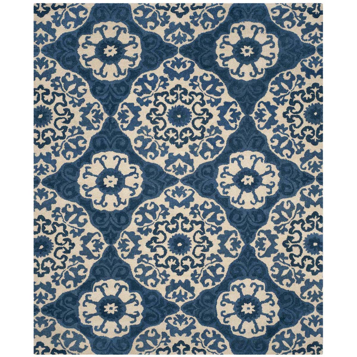 Safavieh Roslyn 525 Rug, ROS525 - Blue / Ivory